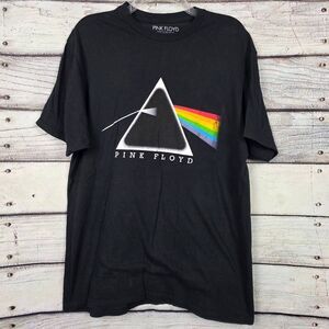 Pink Floyd Prism Graphic T-Shirt Black Size Large